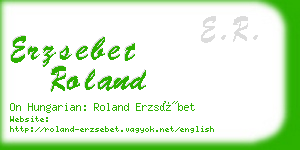 erzsebet roland business card